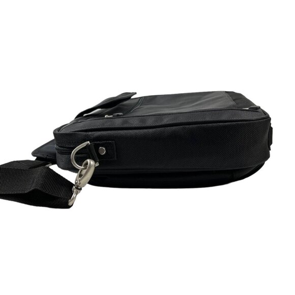 DELL Laptop Computer Carrying Case Black Silver Color Hardware W/ Shoulder Strap - Picture 4 of 9